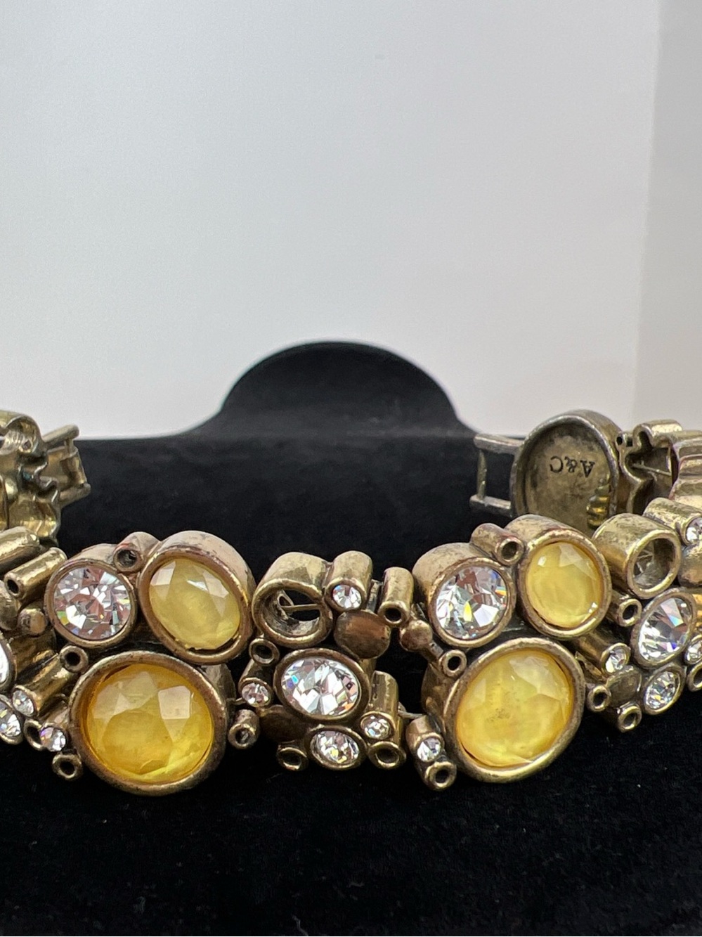 Konplott by Miranda Shopping Drops’  statement link yellow crystal bracelet